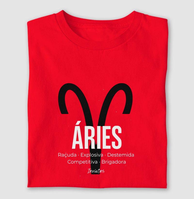 Camiseta Algodão Penteado - Áries