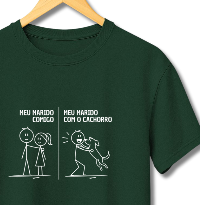 Meu marido comigo. Meu marido com o cachorro