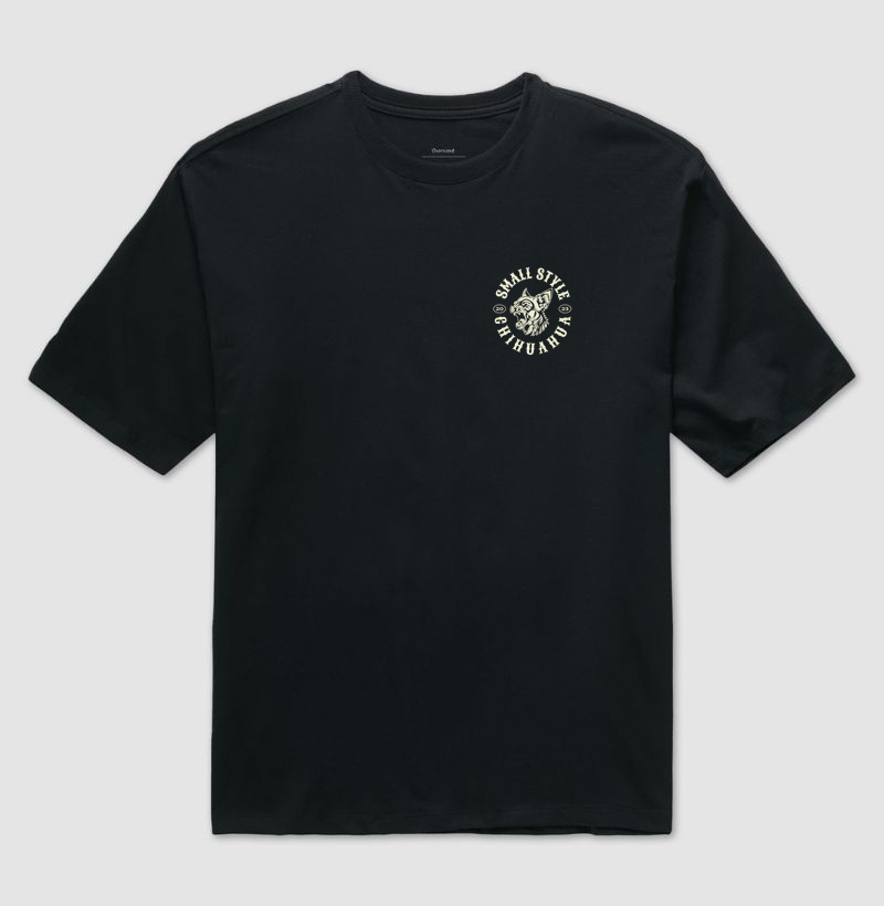 Camiseta Oversized Chihuahua Bravo