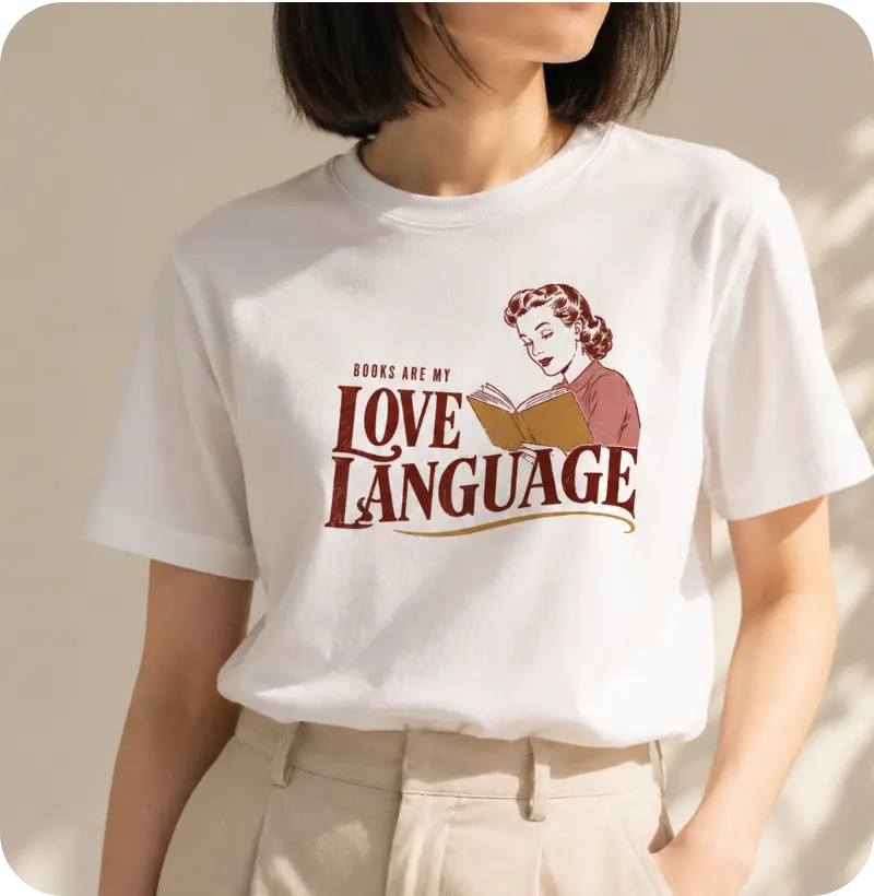 Camiseta Books are my love language - Camiseta