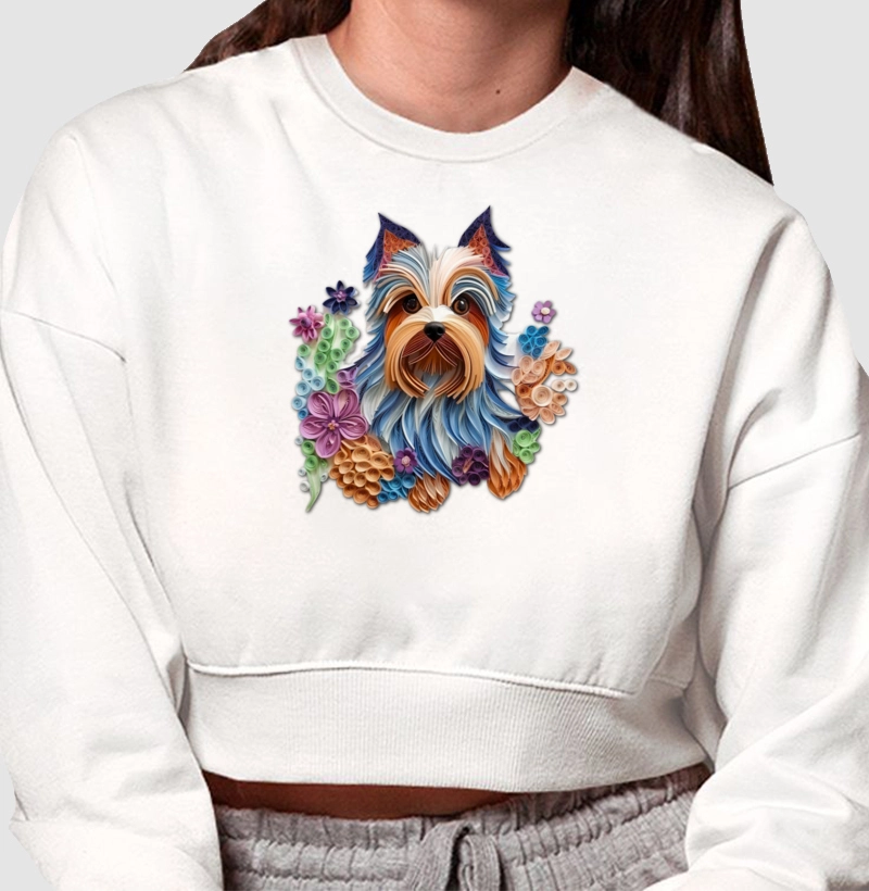 Yorkie Paper Quilling Cropped Mol.