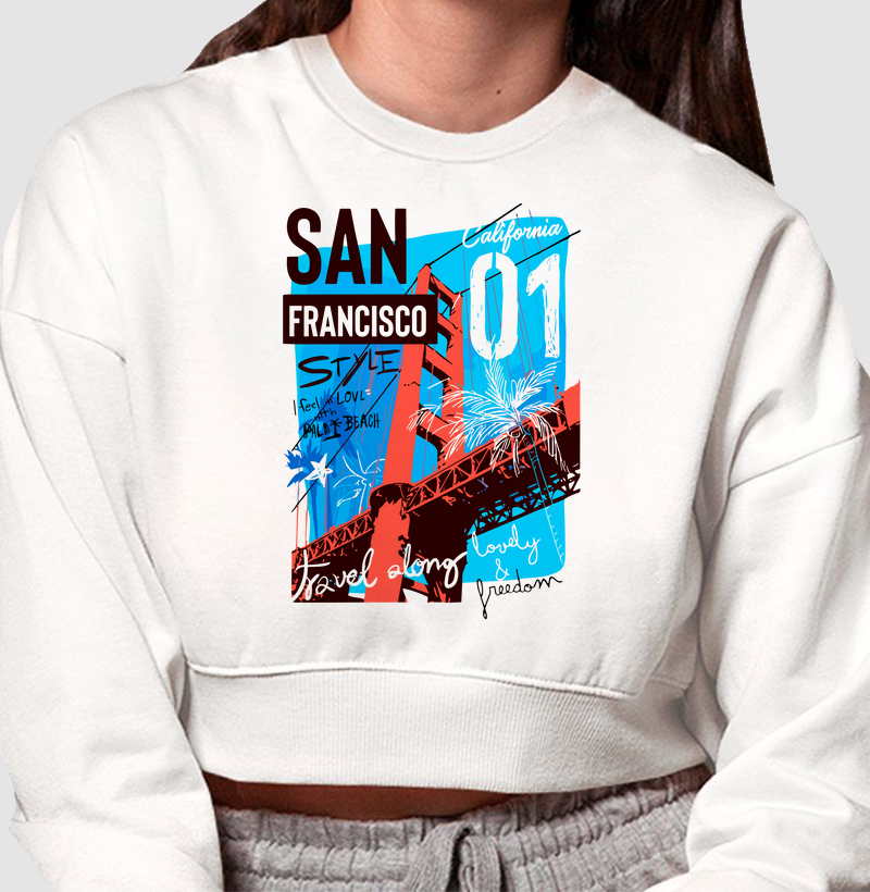 Crooped Moletom - São Francisco 