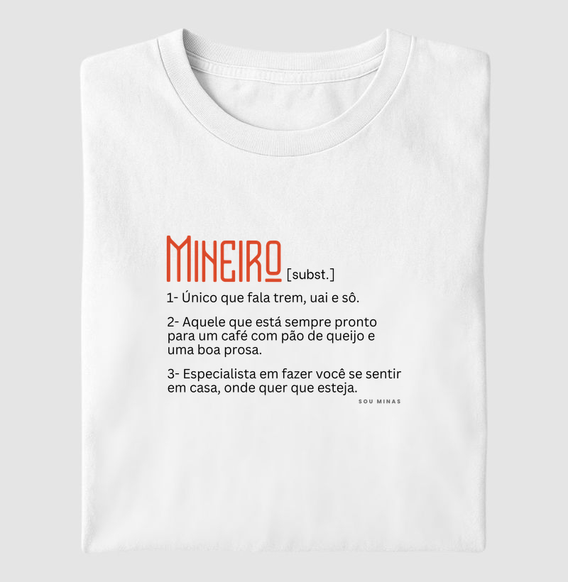 Camiseta Mineiro Dicionário | Vocabulário Mineirês