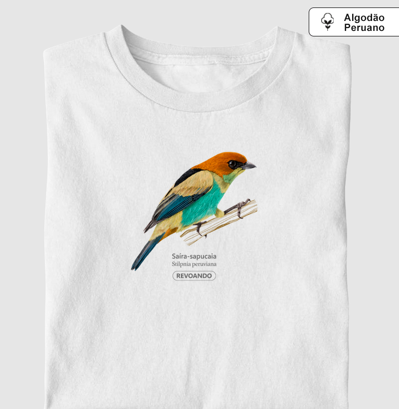 Cores Aladas - Saíra-sapucaia - Algodão Peruano