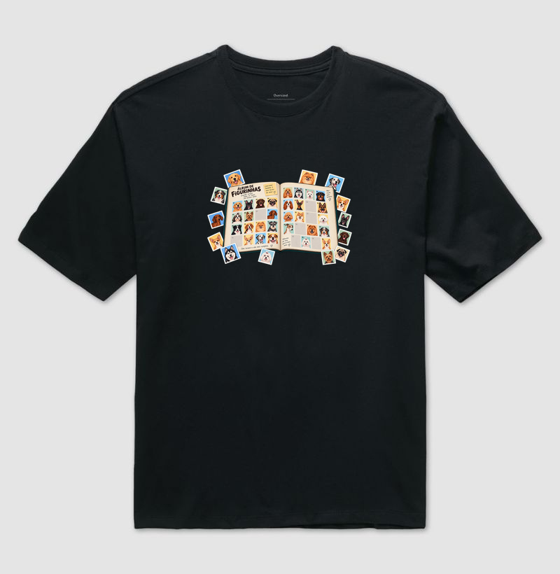 Album de Figurinha Canino - Camiseta Oversized