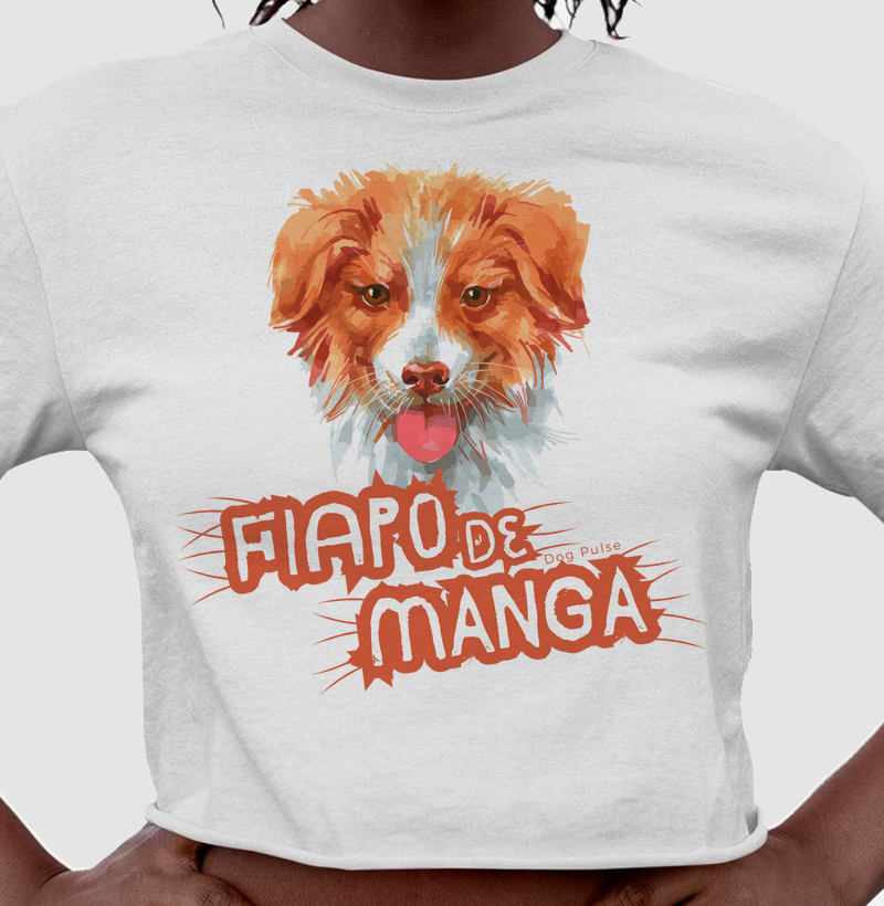 Cropped Dog Pulse - Fiapo de Manga Brown