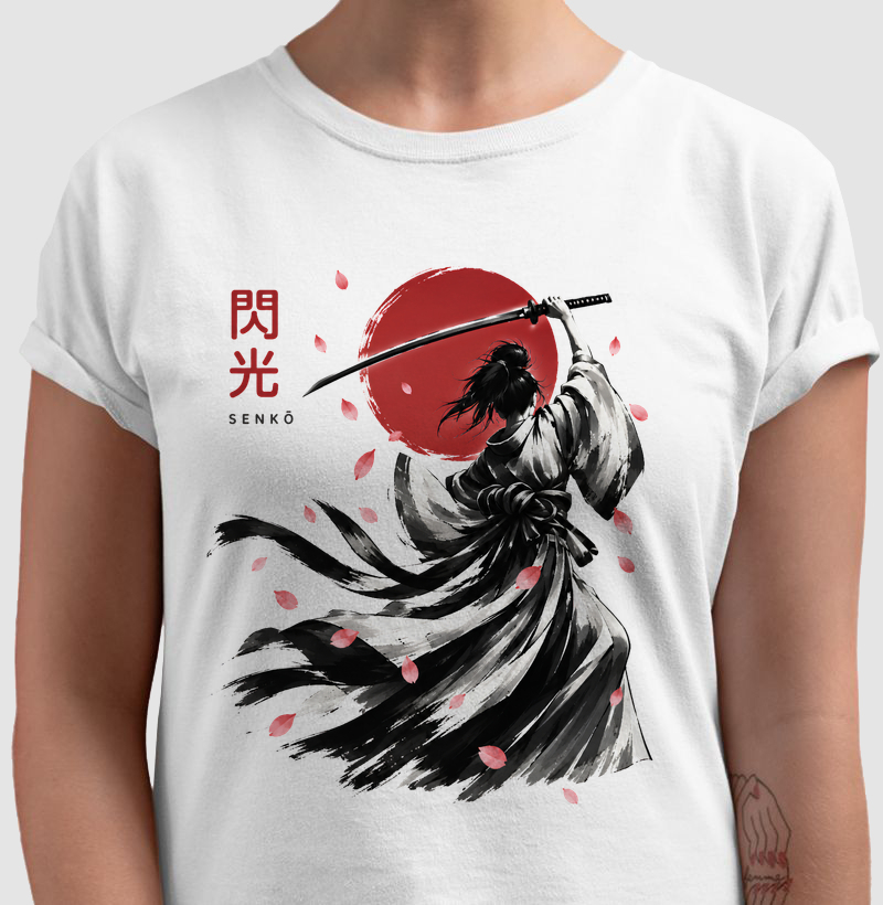 Senkō Sakura — Brilho da Cerejeira - Camiseta