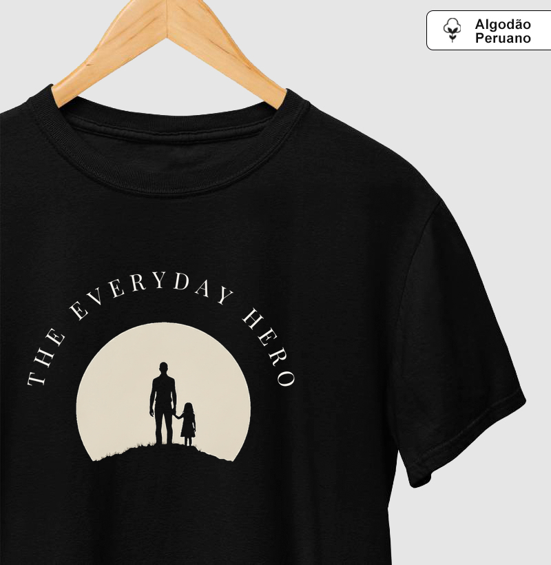 Camiseta Algodão Peruano The Everyday Hero and Girl