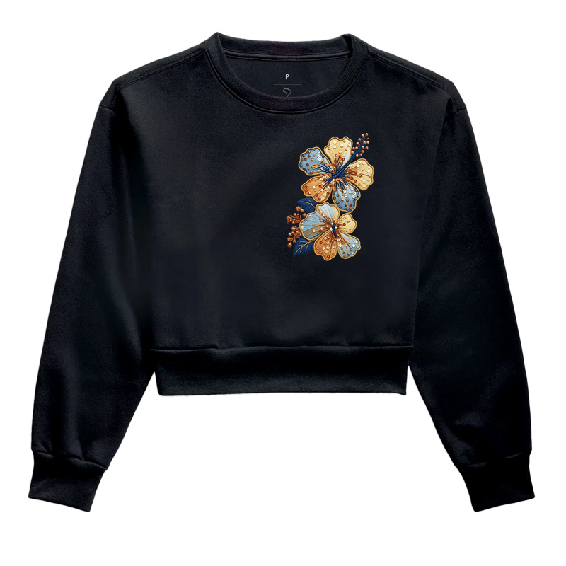 Rosa de Safira - Cropped Moletom