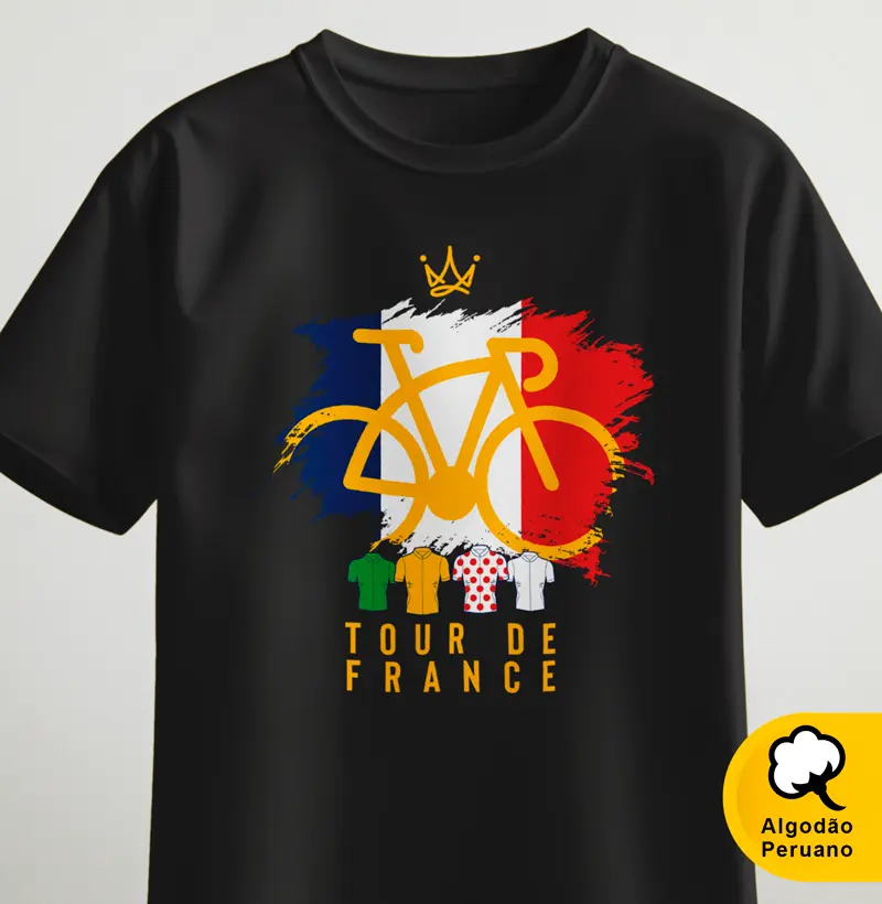 Tour de France - bandeira grande e bike
