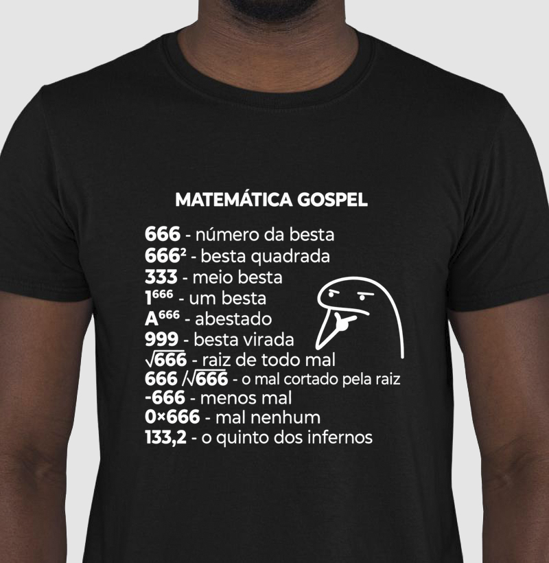 Camiseta Matematica Gospel Color