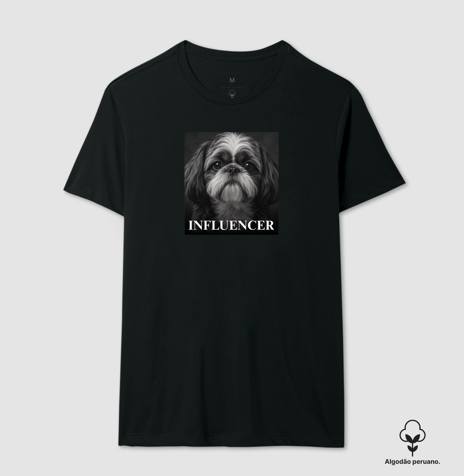 Influencer P&B - Camiseta Algodão Peruano