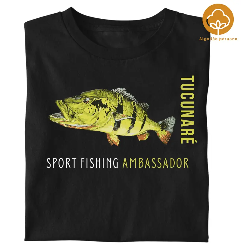 TUCUNARÉ EMBAIXADOR DA PESCA ESPORTIVA ( Algodão peruano)