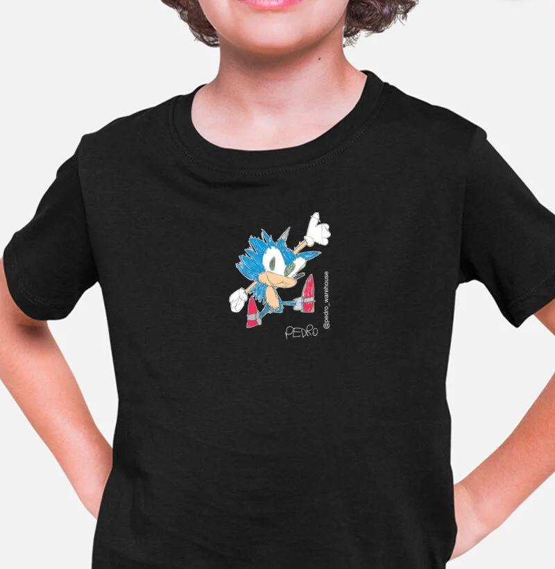 CAMISETA MINI - OURIÇO SÔNICO