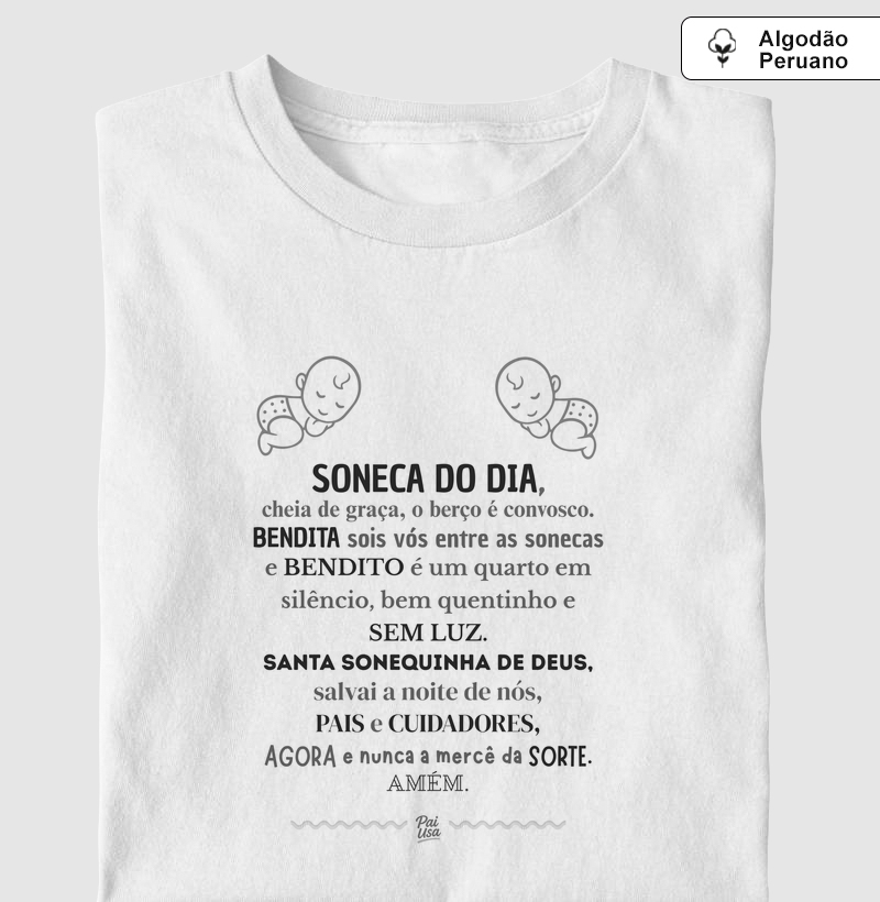 Oração da Soneca do Dia - Algodão Peruano Premium