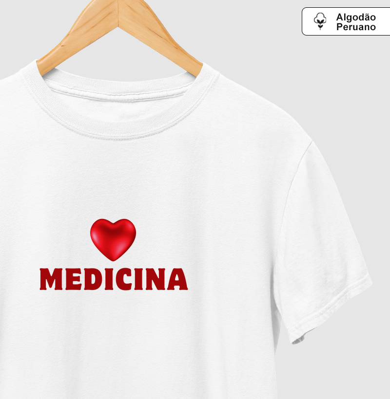 Camiseta Premium Medicina com Amor