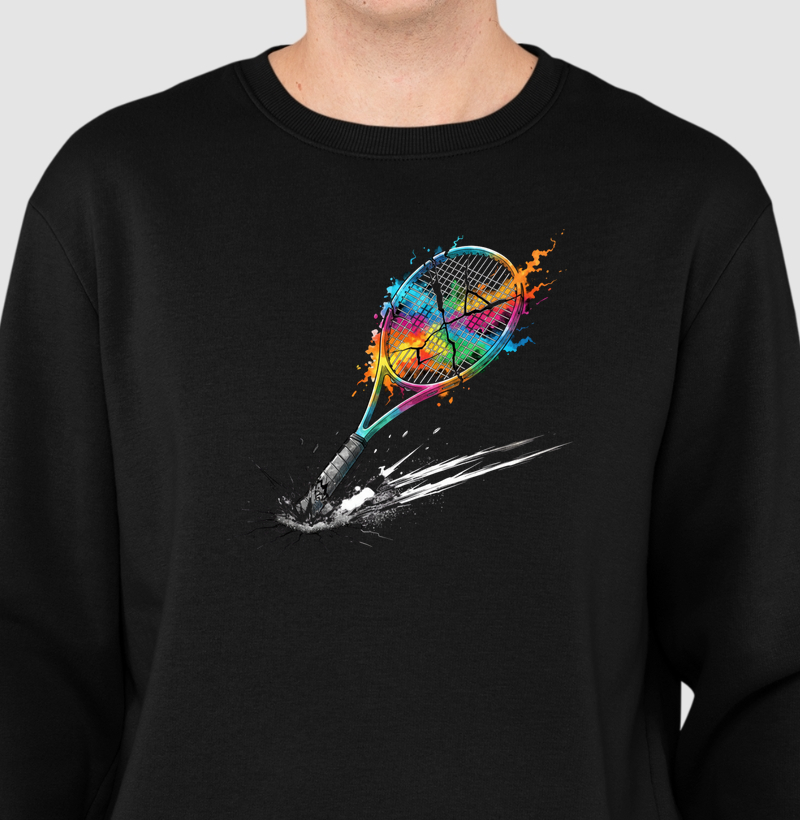 Raquete quebrada - moletom sem capuz