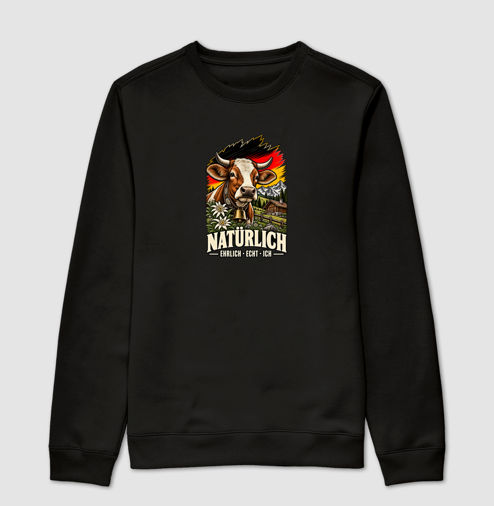 Natürlich — Ehrlich • Echt • Ich - Suéter Moletom