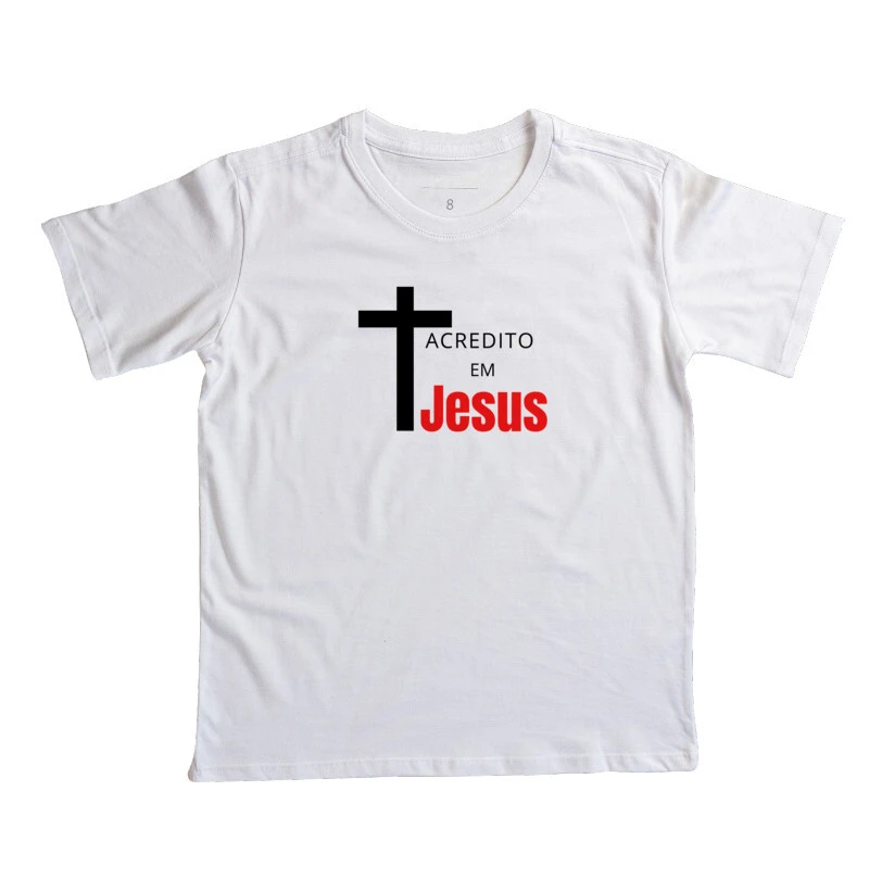 Infantil Acredito Em Jesus Cores