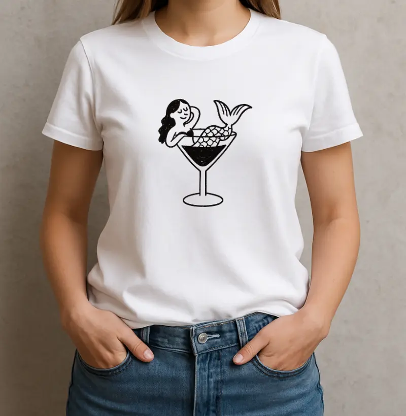 Camiseta Sereia na Taça - por Maísa Campos