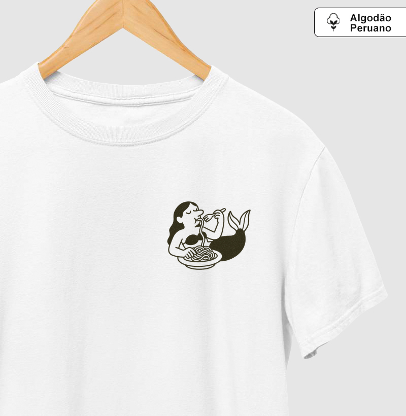 Camiseta Sereia com Pasta - por Maísa Campos