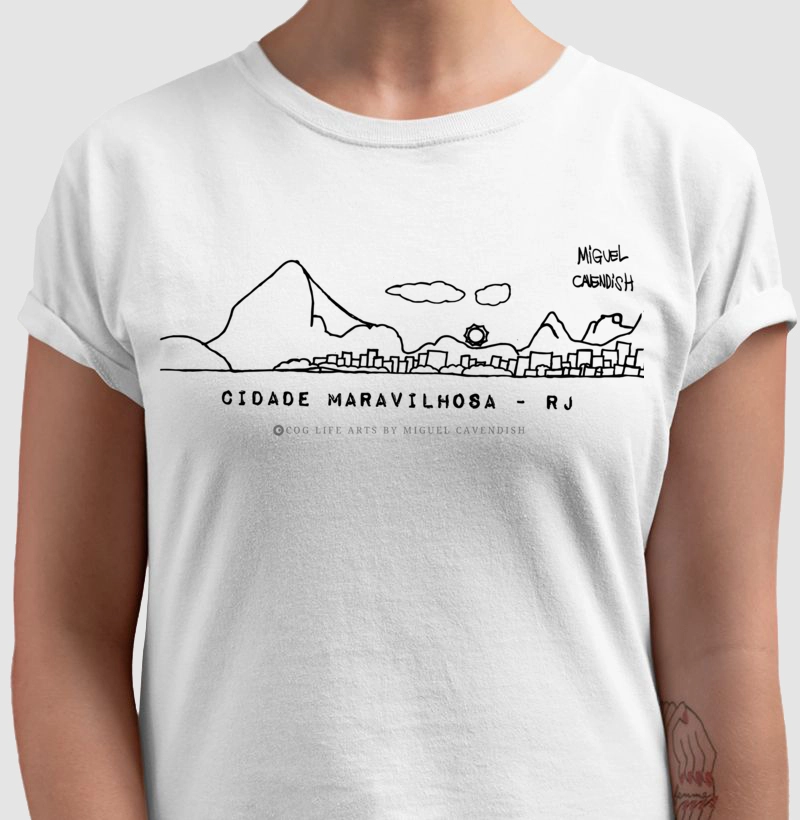 Camiseta Adulto Cidade Maravilhosa by Miguel Cavendish