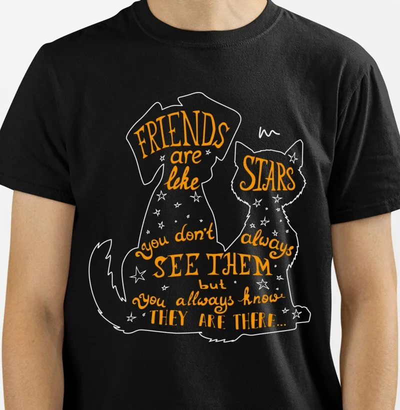 Camiseta Premium Algodão Peruano Pet Friends