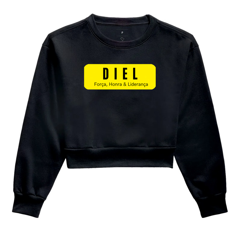 Diel — Força, Honra & Liderança - Cropped Moletom