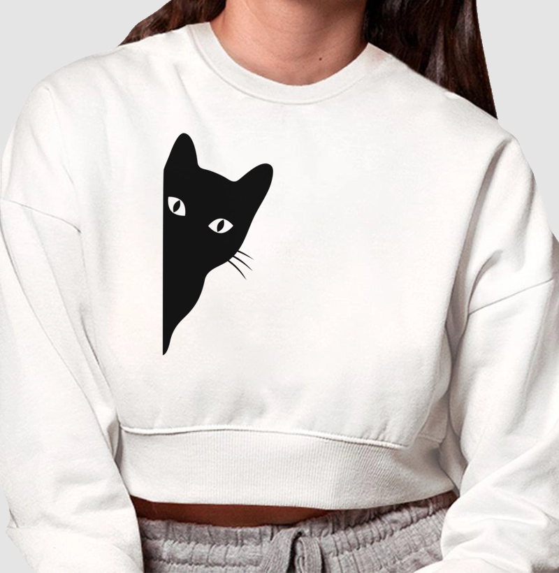 Advinha quem está olhando - Moletom Crooped