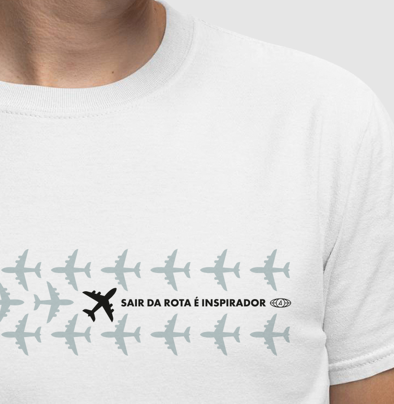 Sair da rota é inspirador - Faixa peito