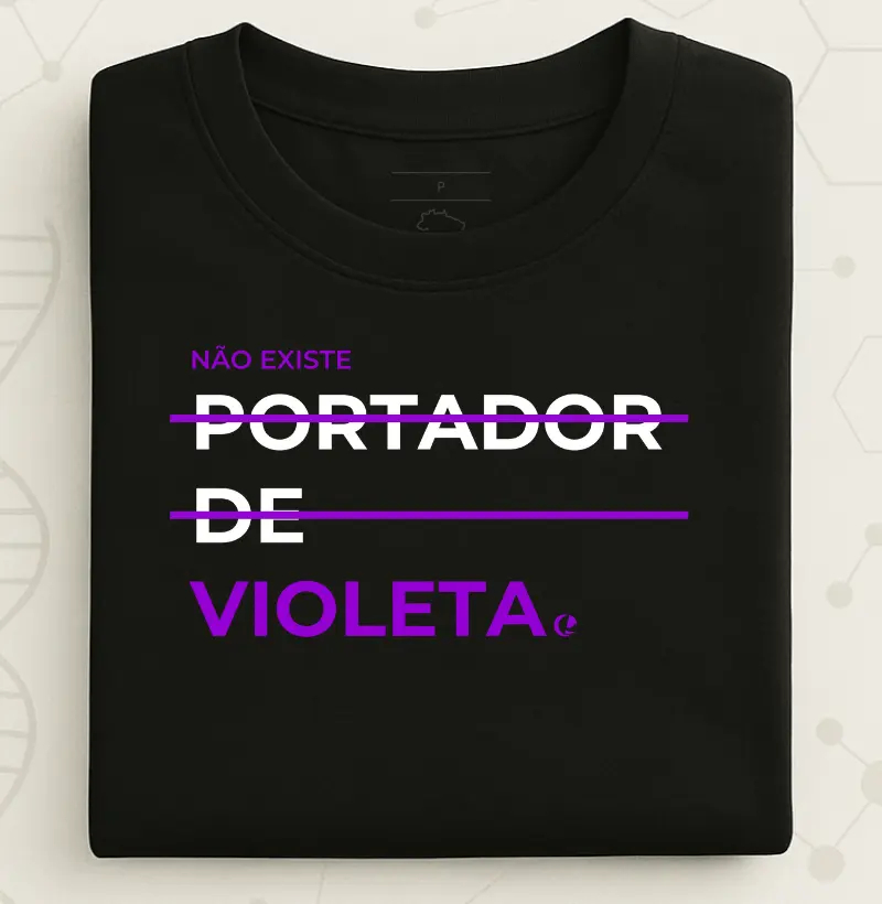 Camiseta Mutações - Portador de Violeta