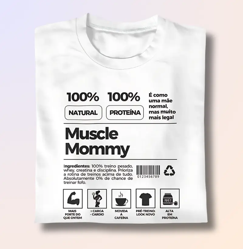 Rótulo Muscle Mommy