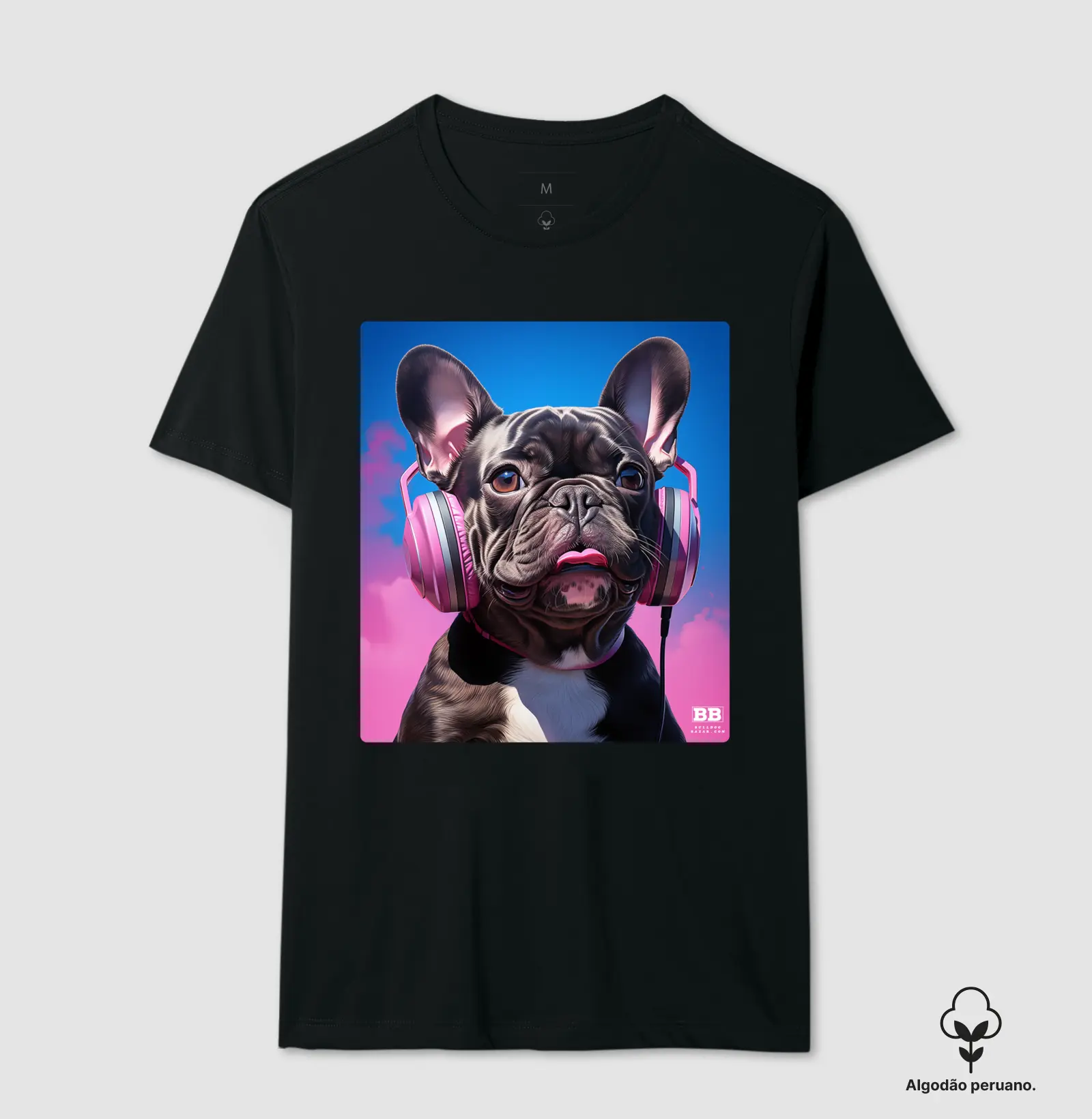 Camiseta Premium Bulldog Frances "Dj Late Jante III"
