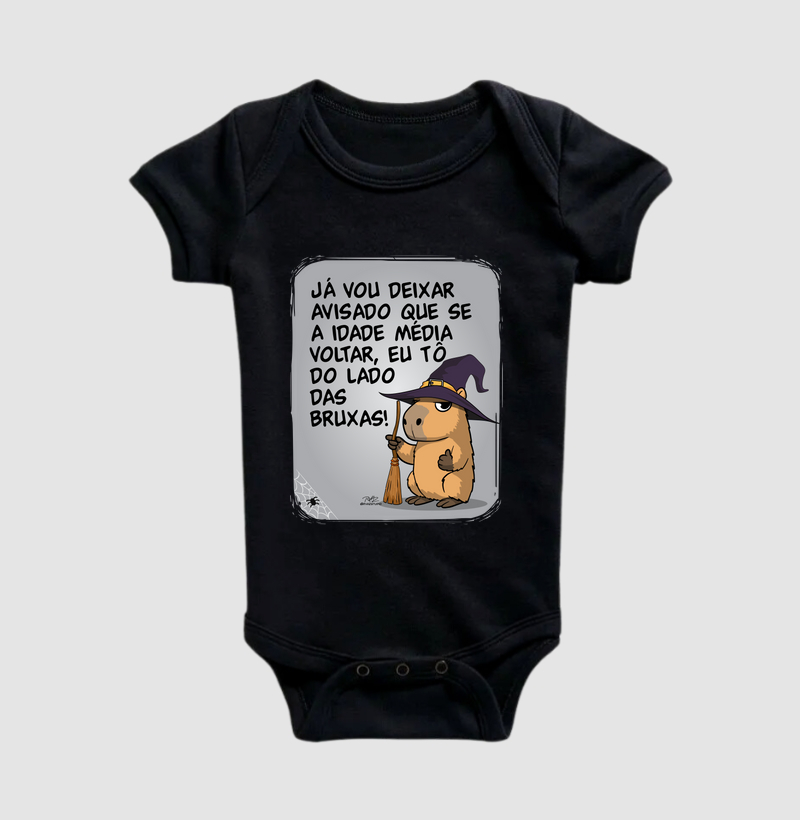 Camiseta Capivara Bruxas - Body Infantil