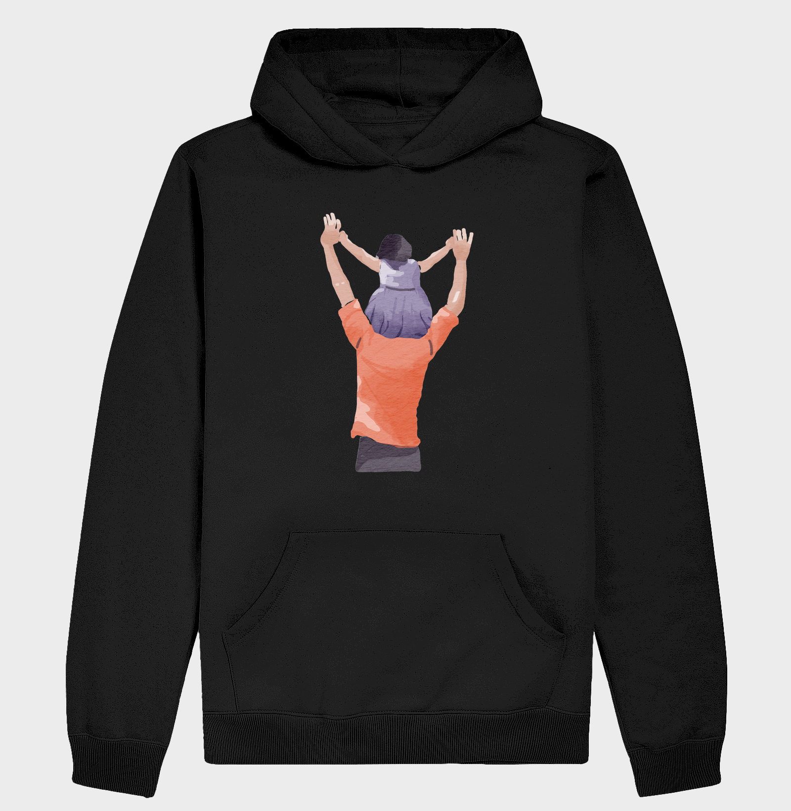 Pai com a Filha nos Ombros