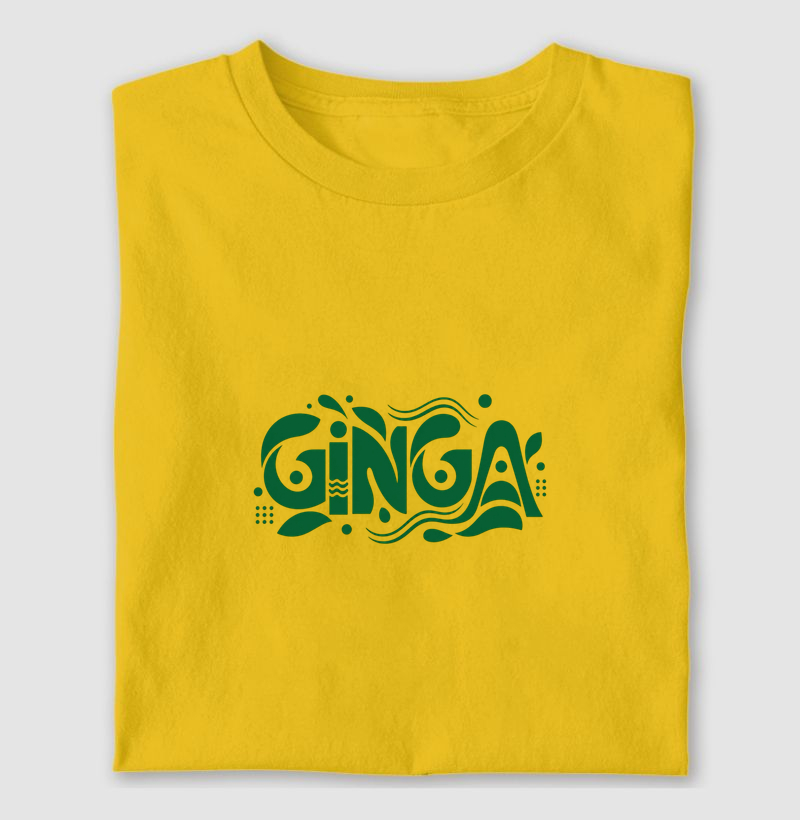 Camiseta Brasil Ginga Algodão Premium