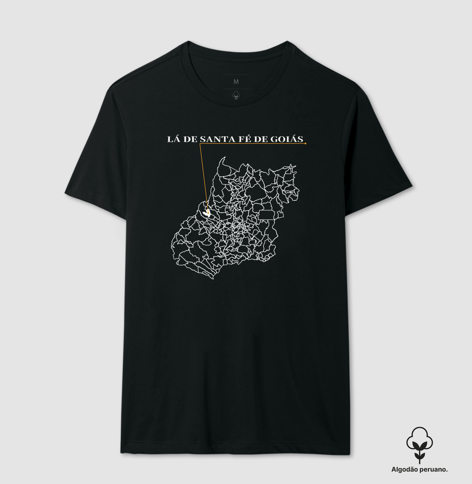 Santa Fé de Goiás | Origem GO - Camiseta Algodão Peruano