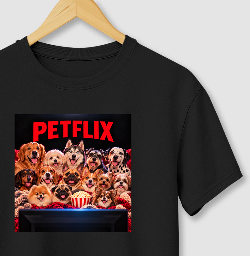 Petflix - Cachorros - Camiseta