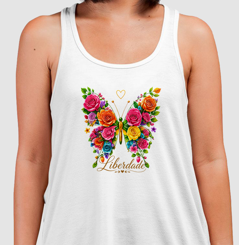 Camiseta Borboleta Liberdade