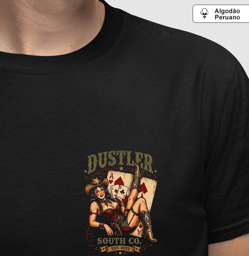 Camiseta Country Masculina Dustler Lucky Western South Co.