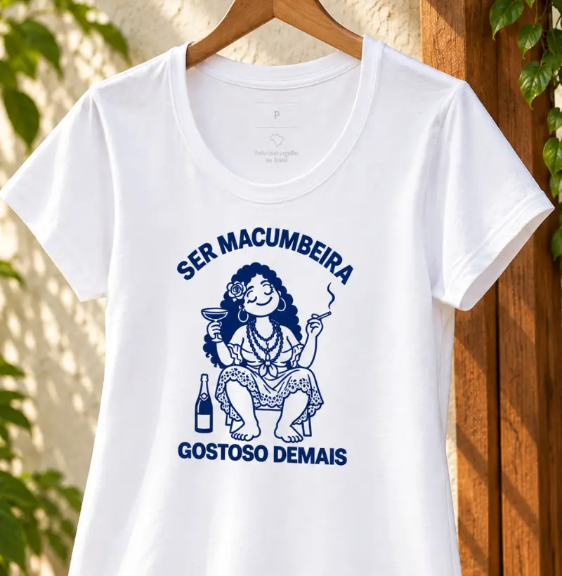 SER MACUMBEIRA - Camiseta Algodão Peruano