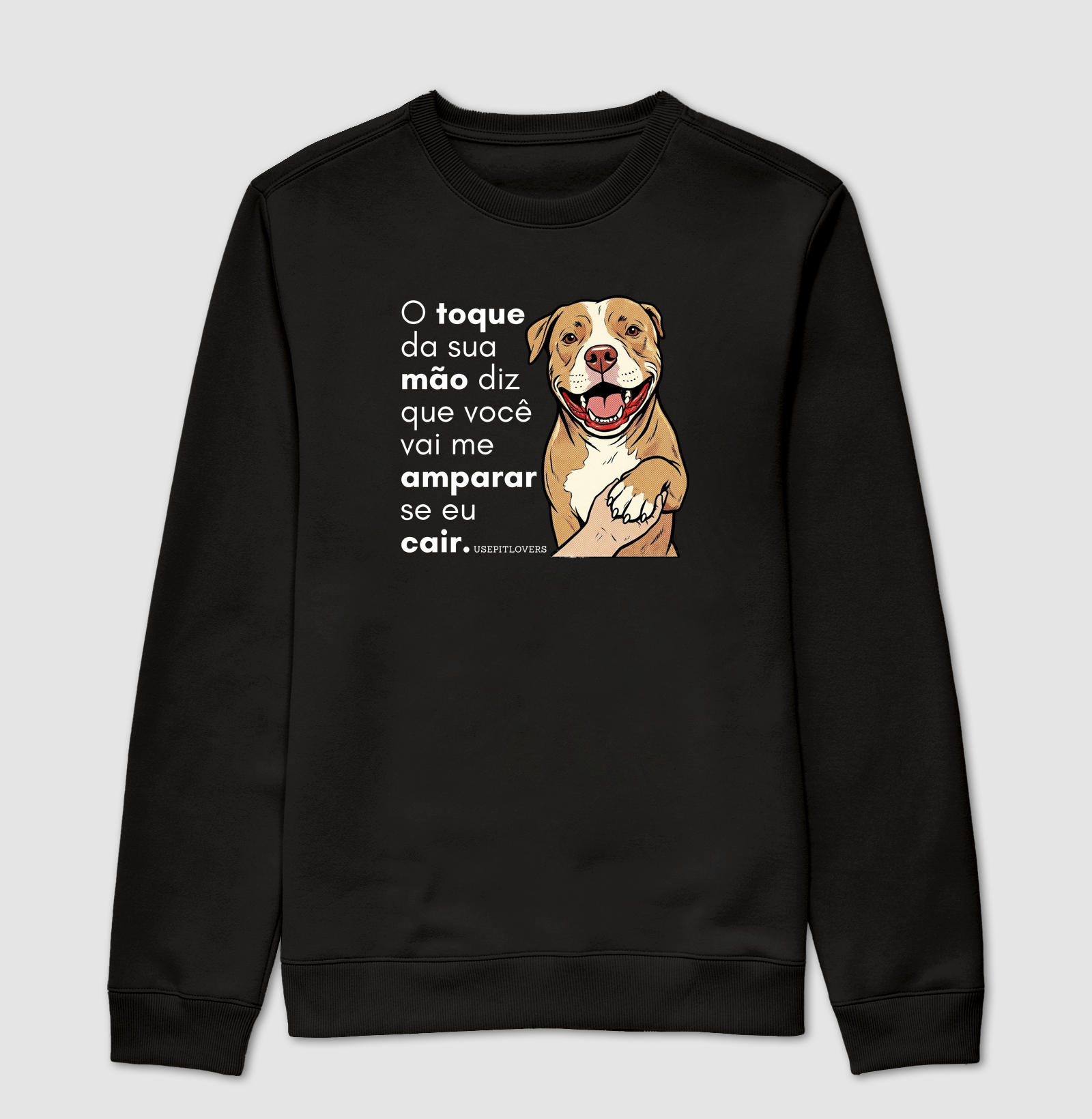 O TOQUE DA SUA MÃO DIZ QUE VOCÊ VAI ME AMPARAR SE EU CAIR.