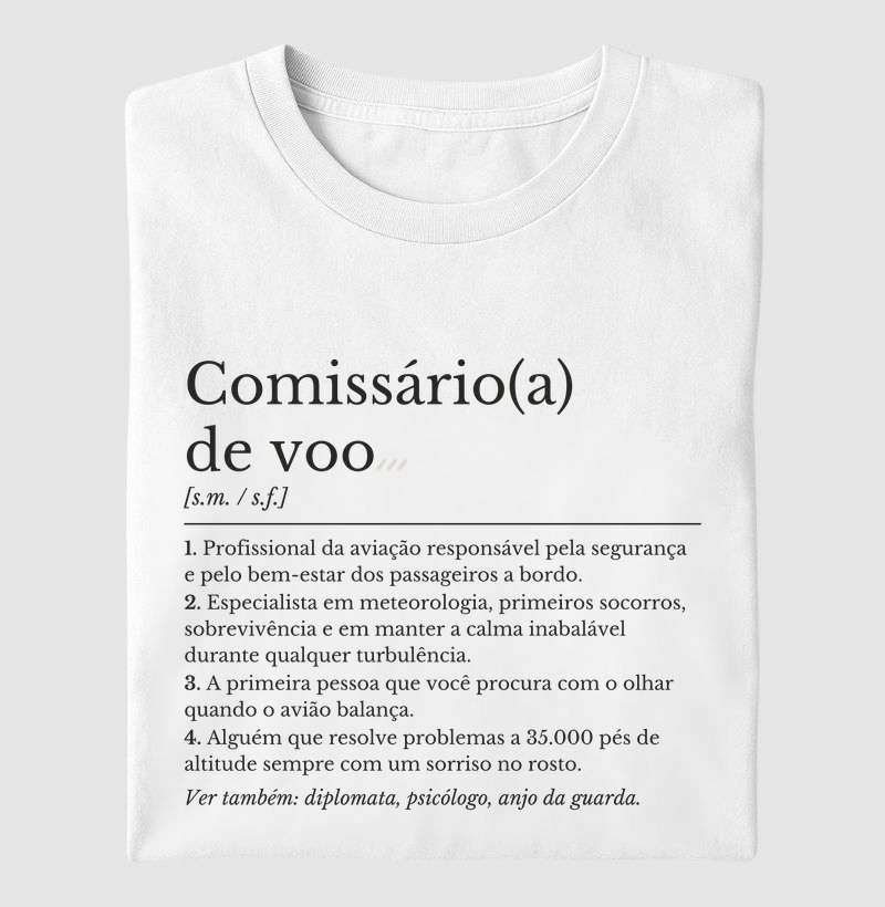 Dicionário: Comissário(a) de Voo