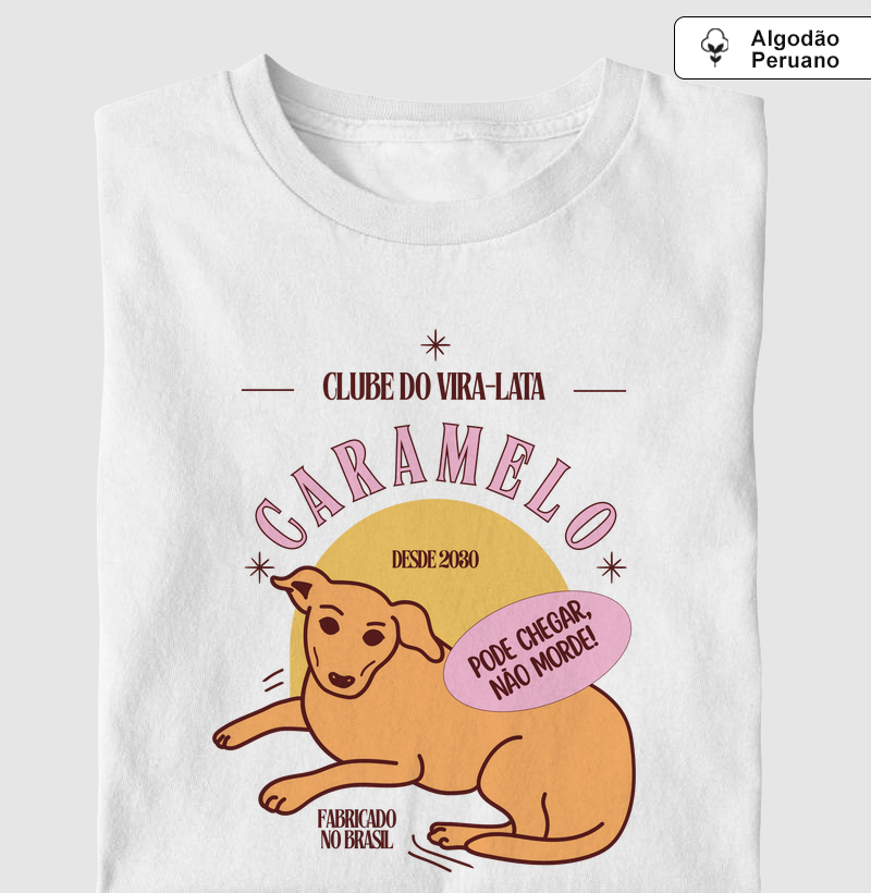 Camiseta Algodão Peruano Clube do Vira-Lata