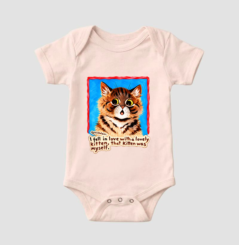 Apaixonei-me por um Gatinho Adorável – Louis Wain - Body Infantil