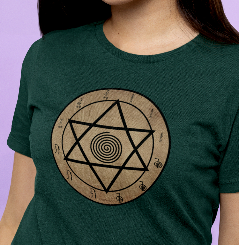 Camiseta Emissor de Reiki – Energia e Cura – Estampa Radiônica Unissex
