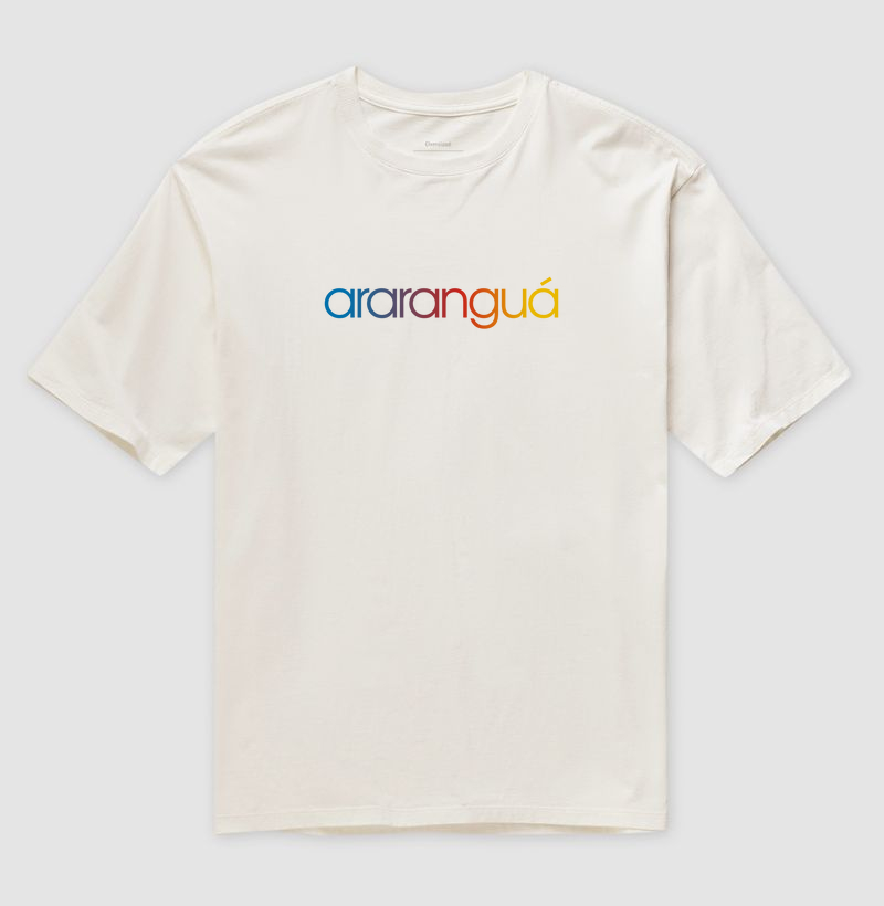 Camiseta Oversized Araranguá Cores da Bandeira