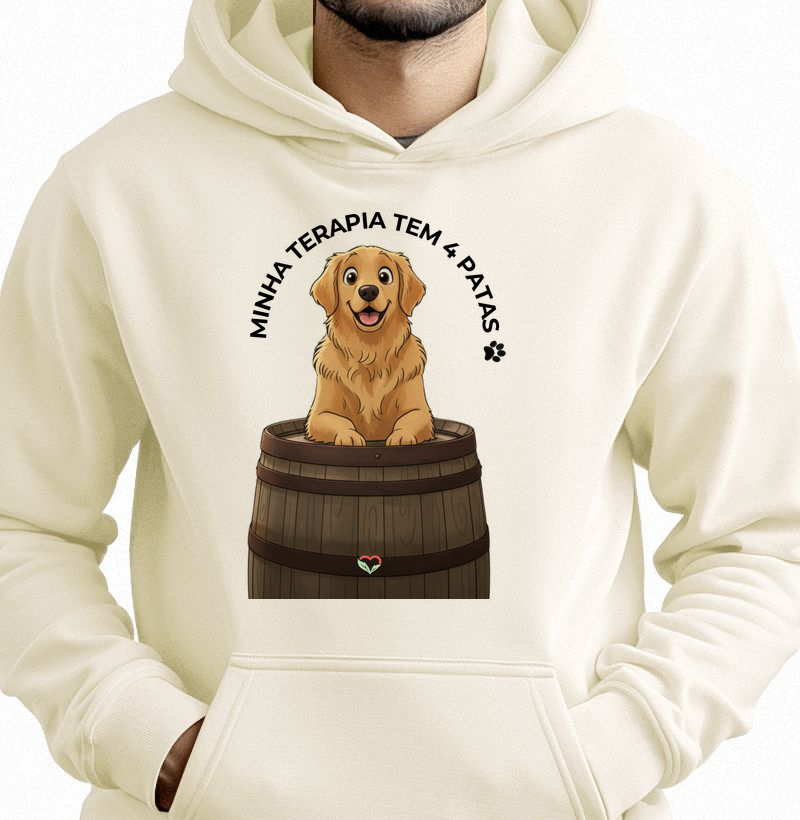 Golden - Terapia de 4 patas- Moletom com capuz
