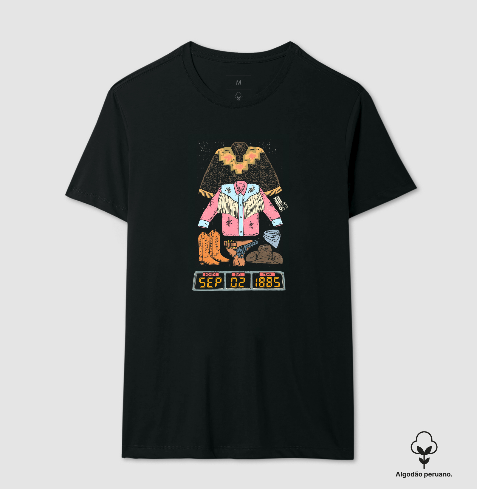 Camiseta Marty 1885 — De Volta para o Futuro III - Camiseta Algodão Peruano