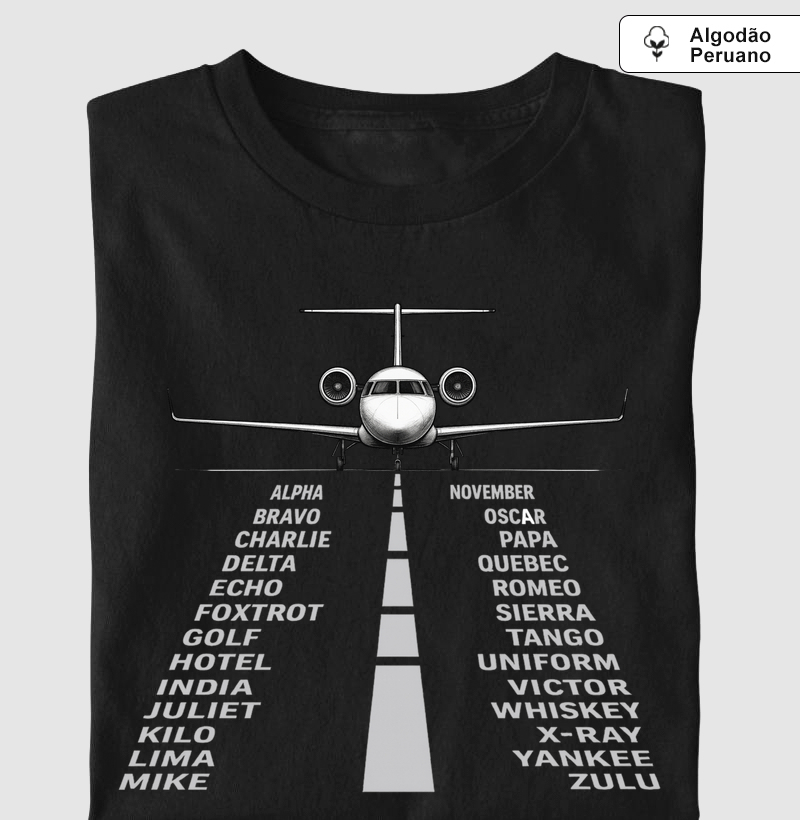 Alfabeto Fonético - Aeroporto | Algodão Peruano